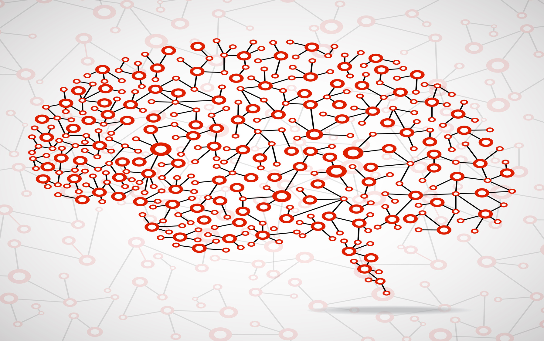 Brain human molecular structure vector illustration